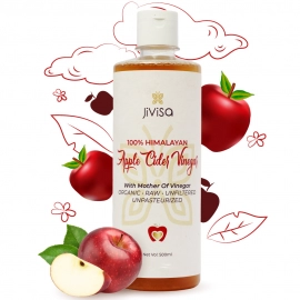 Jivisa | Apple Cider Vinegar With Mother | Raw Himalayan & Organic | 1 Bottle (500 ML)