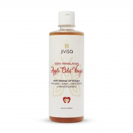 Jivisa | Apple Cider Vinegar With Mother | Raw Himalayan & Organic | 1 Bottle (500 ML)