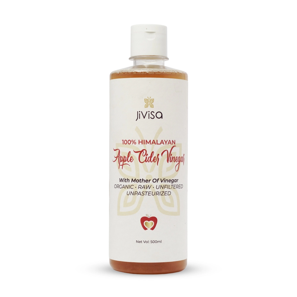 Jivisa | Apple Cider Vinegar With Mother | Raw Himalayan & Organic | 1 Bottle (500 ML)