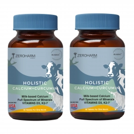 Zeroharm | Holistic Calcium and Curcumin| Improves Joint Health | 180 Tablets