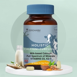 Zeroharm | Holistic Calcium and Curcumin| Improves Joint Health | 60 Tablets