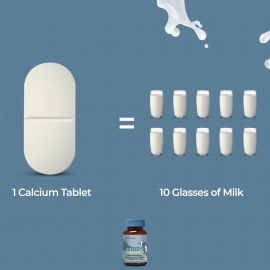 Zeroharm  | Holistic Calcium Tablets | With Vitamin D3, K2-7, Magnesium & Phosphorous | 120 Tablets