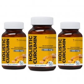 Zeroharm | Holistic Curcumin Capsules |  Immunity Booster | 90 Capsules | 3 Pack