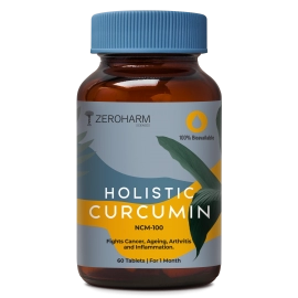 Zeroharm | Holistic Curcumin With Piperine Tablets |  Immunity Booster |180 Tablets