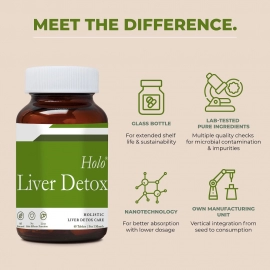 Holo Liver Detox | Liver Cleanse & Detox Supplements | 60 Tablets | 2 Pack