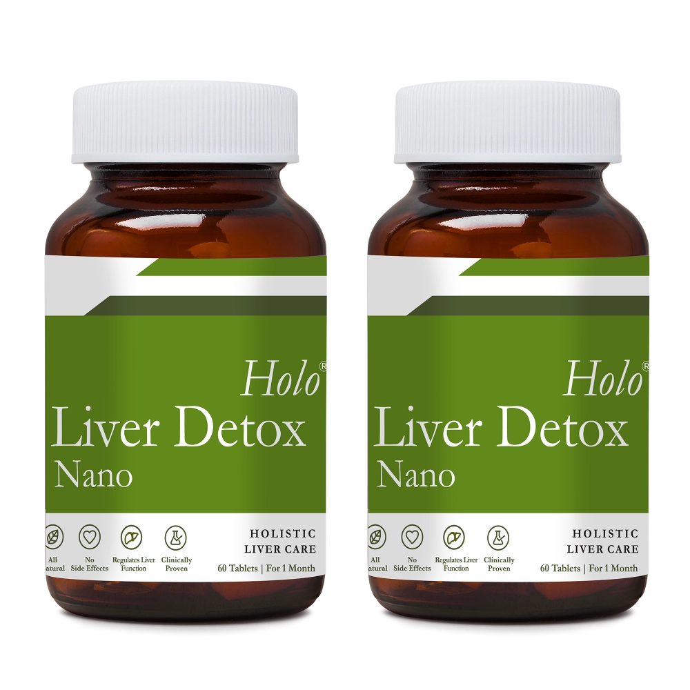 Holo Liver Detox | Liver Cleanse & Detox Supplements | 60 Tablets | 2 Pack