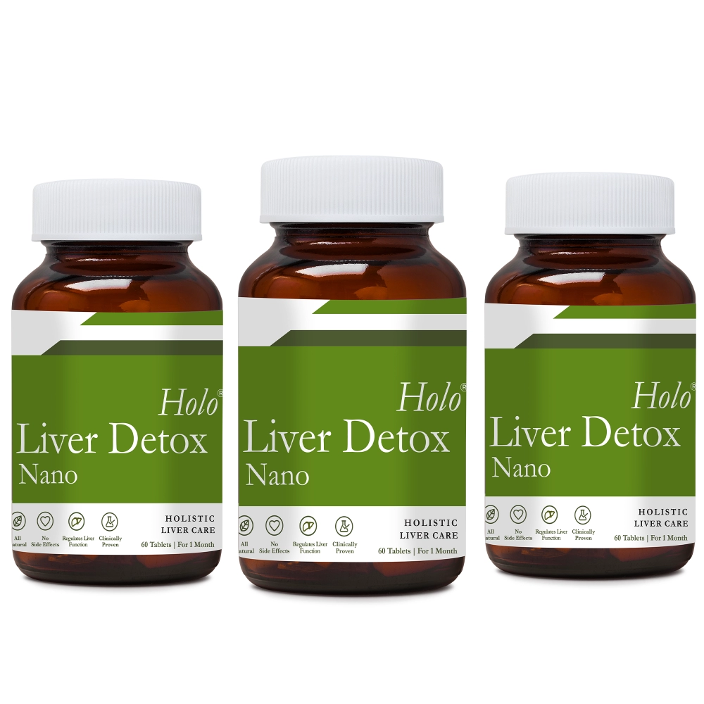 Holo Liver Detox | Liver Cleanse & Detox Supplements | 60 Tablets | 3 Pack
