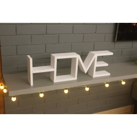 Barish Handcrafted Decor Love Table Shelf | Home Decor | White