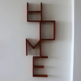 Barish Handcrafted Decor Home Wall Shelf | Firewood