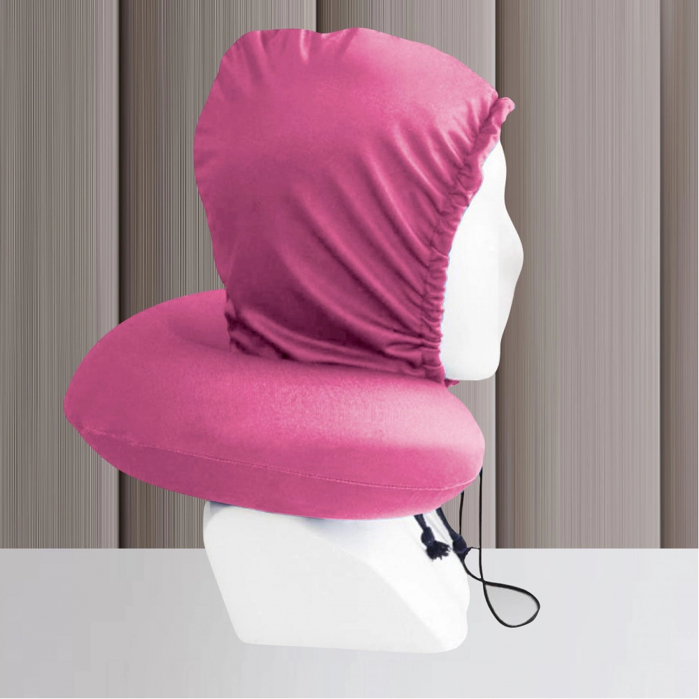 Sleepcosee | Hoodie Neck Pillow | Light Pink