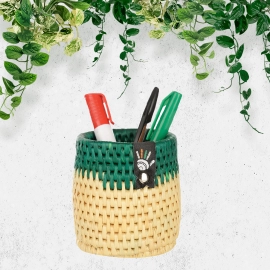 Happy Cultures | Iconic Green Pen Stand | Handcrafted