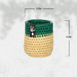 Happy Cultures | Iconic Green Pen Stand | Handcrafted