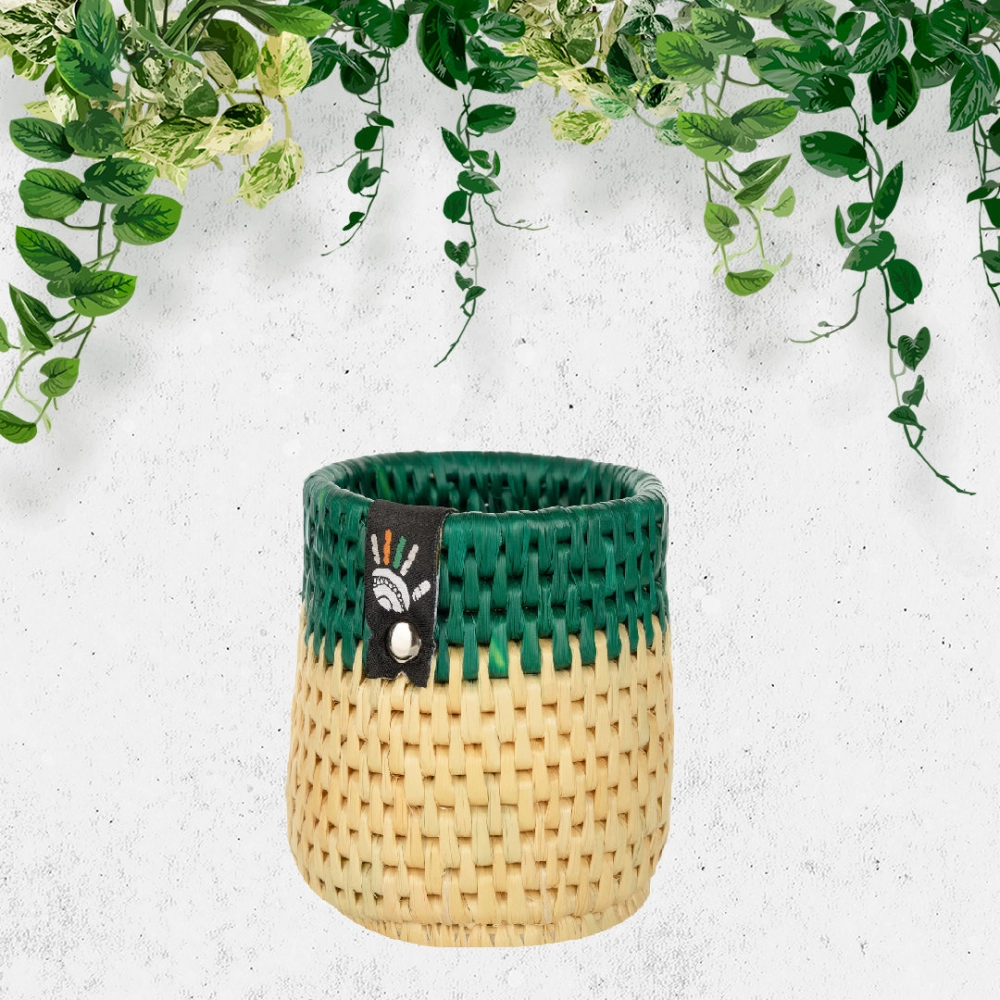 Happy Cultures | Iconic Green Pen Stand | Handcrafted