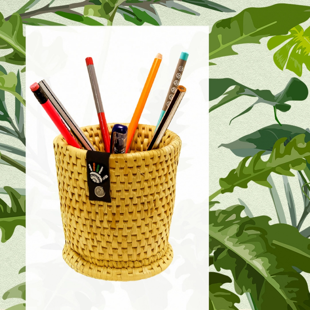 Happy Cultures | Iconic Natural Pen Stand | Handcrafted