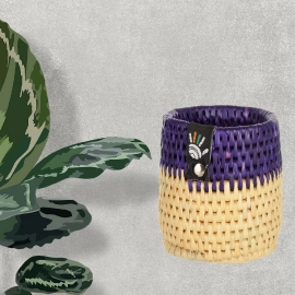 Happy Cultures | Iconic Purple Pen Stand | Handcrafted