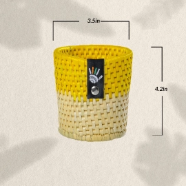 Happy Cultures | Iconic Yellow Pen Stand | Handcrafted