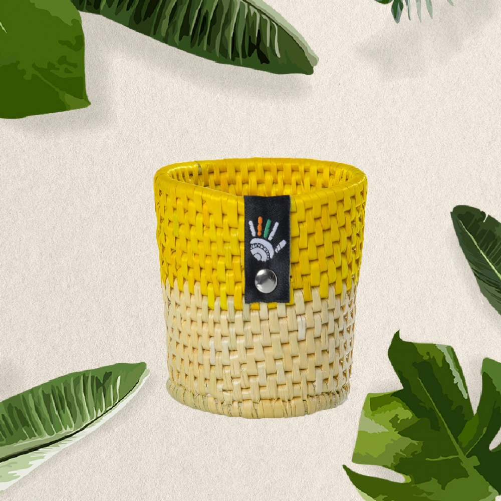 Happy Cultures | Iconic Yellow Pen Stand | Handcrafted