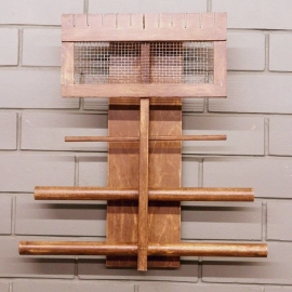 Barish Handcrafted Decor Jewellery Organiser For Home | Walnut