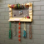 Barish Handcrafted Decor Jewellery Organiser For Home | Rubberwood