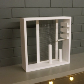 Barish Handcrafted Decor Jewellery Organiser | White