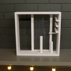 Barish Handcrafted Decor Jewellery Organiser | White