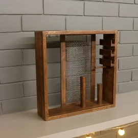 Barish Handcrafted Decor Jewellery Organiser | Walnut