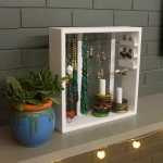 Barish Handcrafted Decor Jewellery Organiser | White