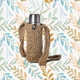 Happy Cultures Jute Bottle Cover | Handcrafted