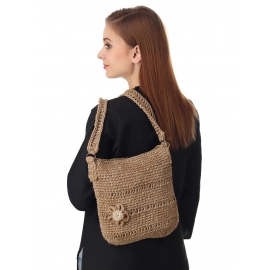 Happy Cultures | Jute Crocheted Messenger Bag | Handcrafted