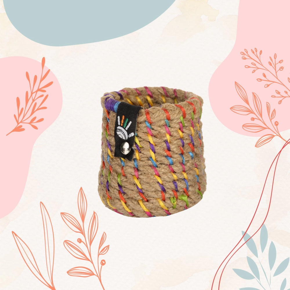 Happy Cultures | Jute Pen Stand | Handcrafted