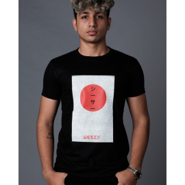 JX - 100 | Men's Cotton T-shirt | Black