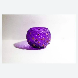 Barish Handcrafted Decor T Light Holder Diamond | Purple