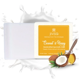 Jivisa | Coconut & Honey Ayurvedic Soap | 100g