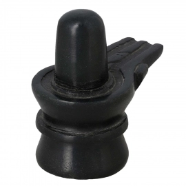 Marble Black Soapstone Statue 5 inch Statuette For Puja Shivling