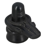 Marble Black Soapstone Statue 5 inch Statuette For Puja Shivling