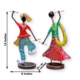 Metal Handicraft Dandiya Couple