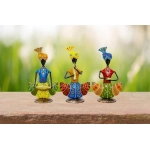 Metal Handicraft Sitting Sardar Musicians
