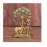 Metal Krishna With Cow Standing Under Tree Plying Flute | Metal| Gold |17 cm 