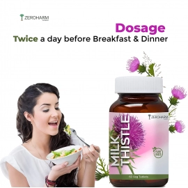 Zeroharm | Milk Thistle | Liver & Gall Bladder Health Supplement | 60 Tablets | 3 Pack