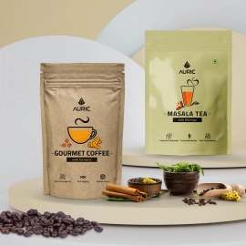 Auric | Moringa Masala Tea And Coffee With Turmeric | Combo Pack
