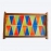 Barish Handcrafted Decor Mosaic Tray | Multicolor Triangle