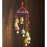 Metal Handcrafted Decorative Hanging Bell | Multicolor