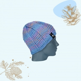 Happy Cultures | Blue Multicolour Crocheted Round Beanie | Handcrafted