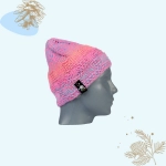 Happy Cultures | Pink Multicolour Crocheted Beanie | Handcrafted