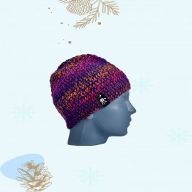Happy Cultures | Purple Crocheted Beanie | Handcrafted