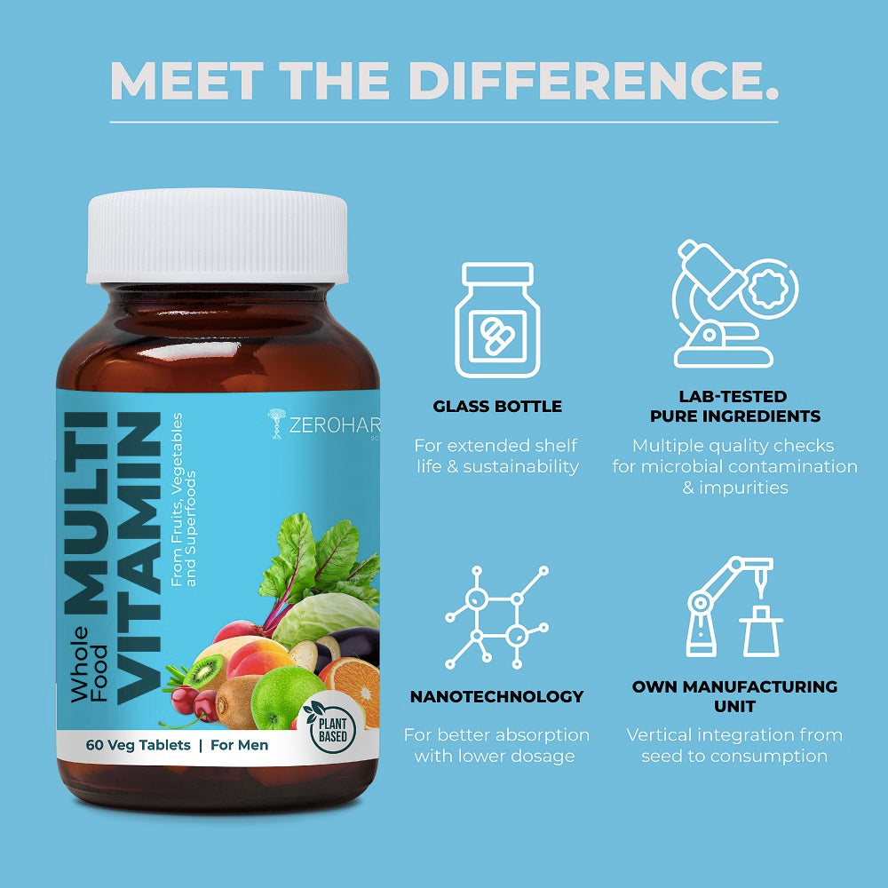 Zeroharm Whole Food Men Multivitamin & Multimineral