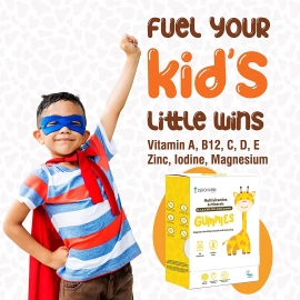 Zeroharm | Multivitamin Gummies For Kids And Adults | With A, C, D, E, B12, Zinc, Iodine | 120 Gummies