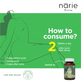 Zeroharm | Narie Healthy Cycles Tablets | Hormonal Balance | 60 Tablets