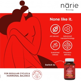 Zeroharm | Narie PCOS/PCOD Care Tablets | High Energy & Better Mood | 180 Tablets