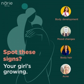 Zeroharm | Narie Teen Girl Formula Tablets | For Regular Periods | 180 Tablets